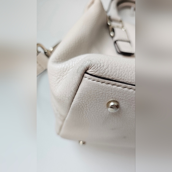 ♠️Kate Spade♠️Authentic Boston Cream Pebble Leather Handbag Top Handles Satchel - Picture 2 of 16